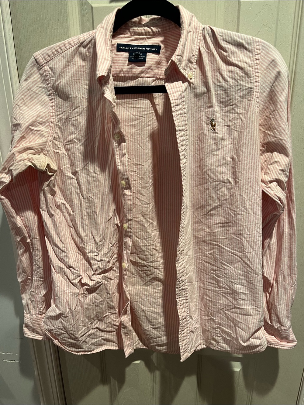 Ralph Lauren Sport Pink and White Striped Shirt